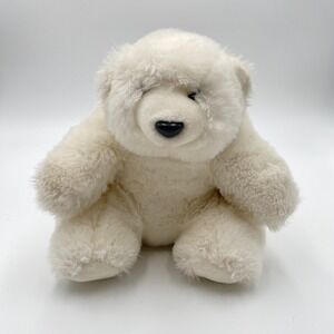 Polar Bear 8" Plush Soft Realistic Stuffed Animal Sitting No Tag